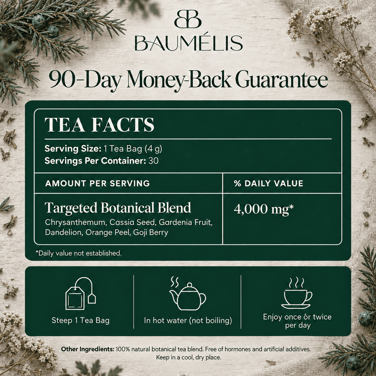 Menopause Detox Tea – Baumélis